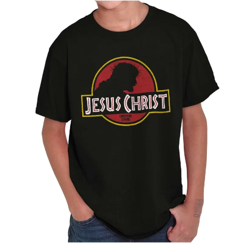 Jesus Jurassic Christ Youth T Shirt