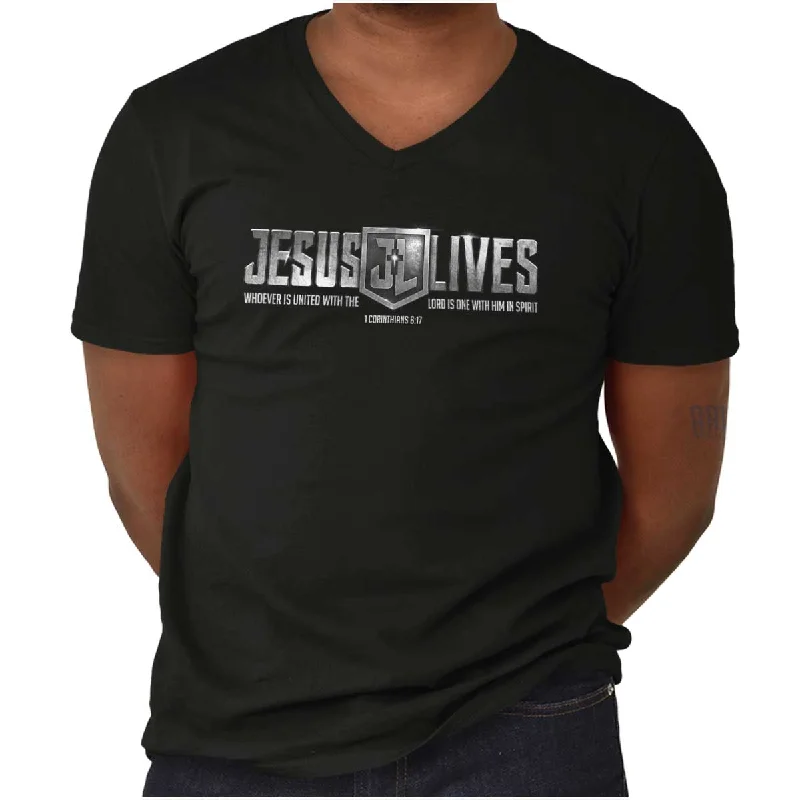 Jesus Lives V-Neck T-Shirt