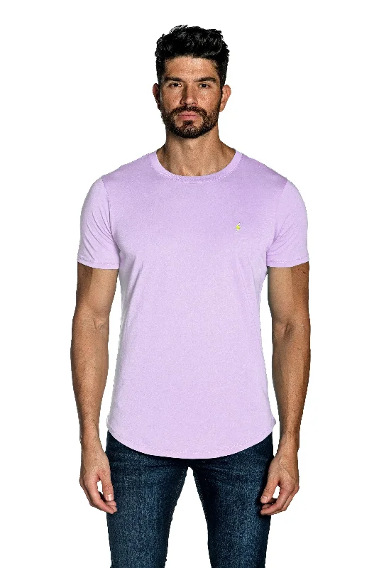 Lavender Mens Tee Lightning Embroidery TEE-86