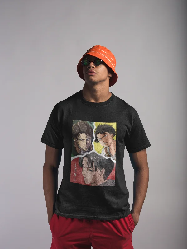 Levi Ackerman - Attack on Titan :  Anime- Regular Fit T-Shirts