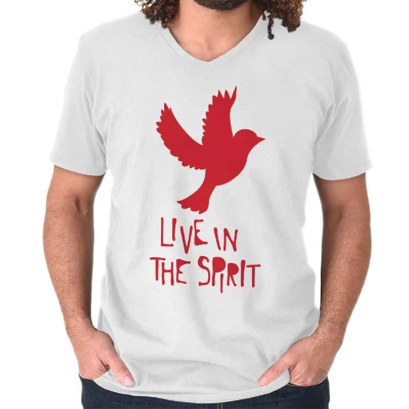 Live In Spirit V-Neck T Shirt