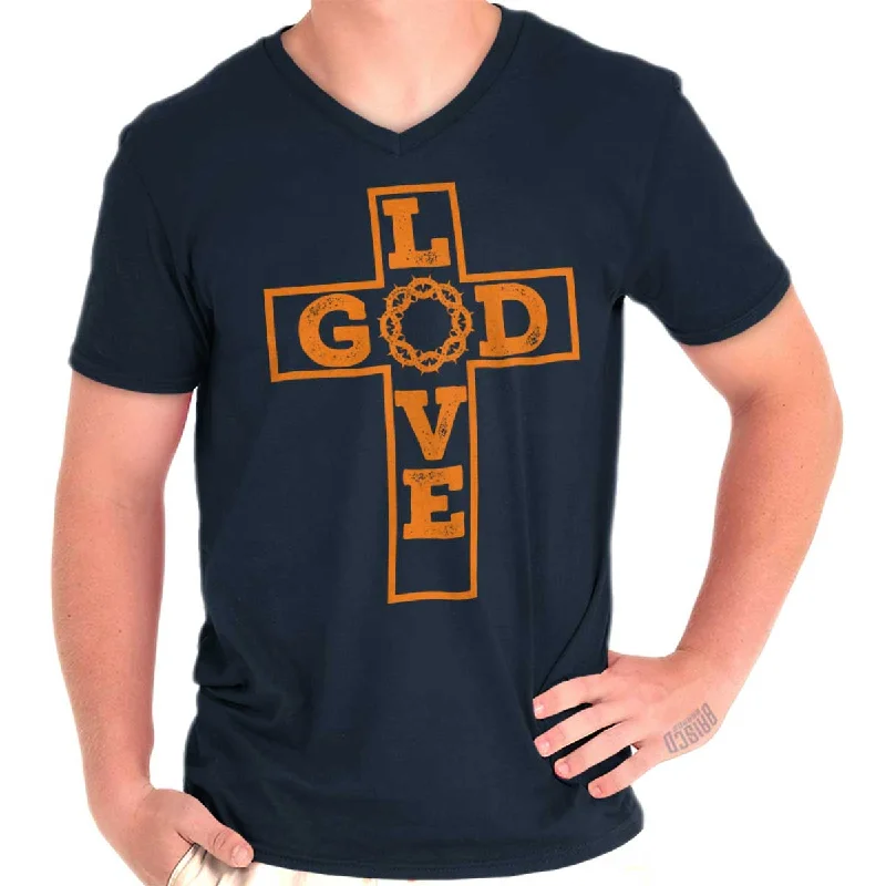 Love God V-Neck T Shirt