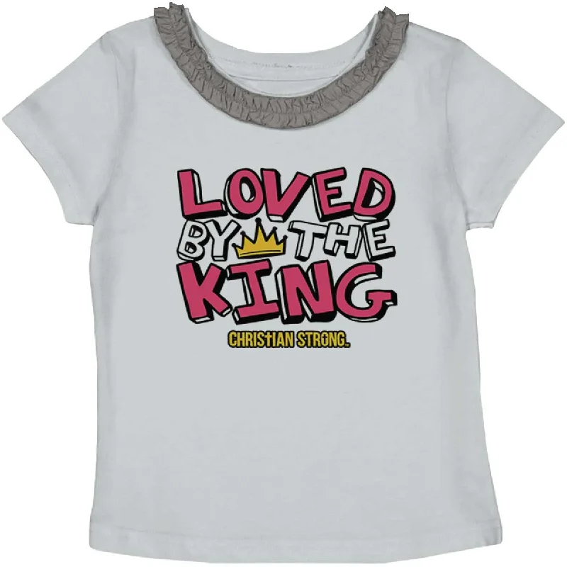 Loved By The King Toddler Ruffled Trim T-Shirt