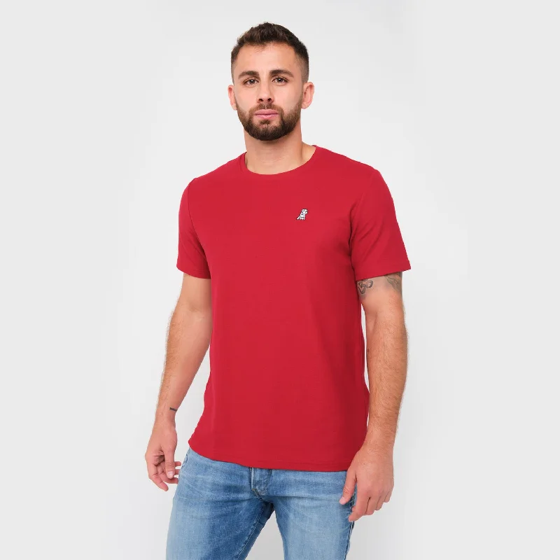 Men's Pique Crew Neck T-Shirt