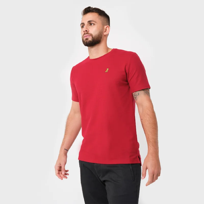 Men's Pique Crew Neck T-Shirt