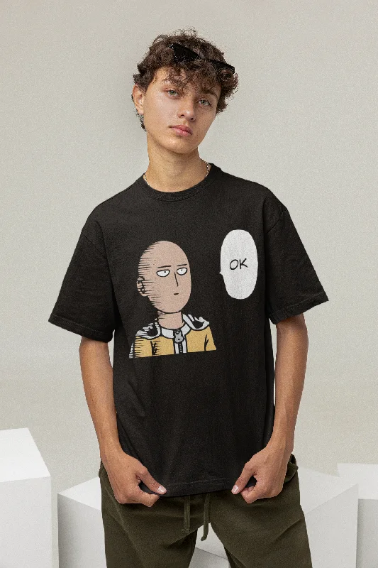 Ok- One Punch Man:  Anime- Oversized T-Shirts