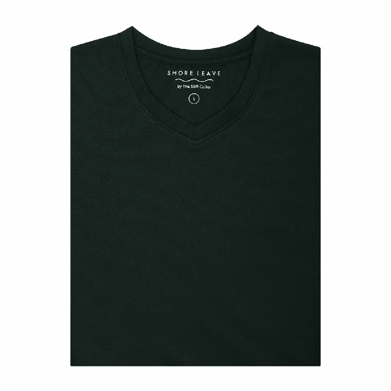 Olive Green Premium Imported V Neck T-shirt