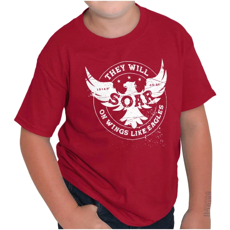 On Eagles Wings Youth T Shirt