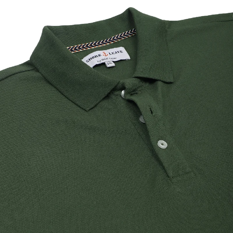 Pine Green Premium Cotton Polo T-Shirt