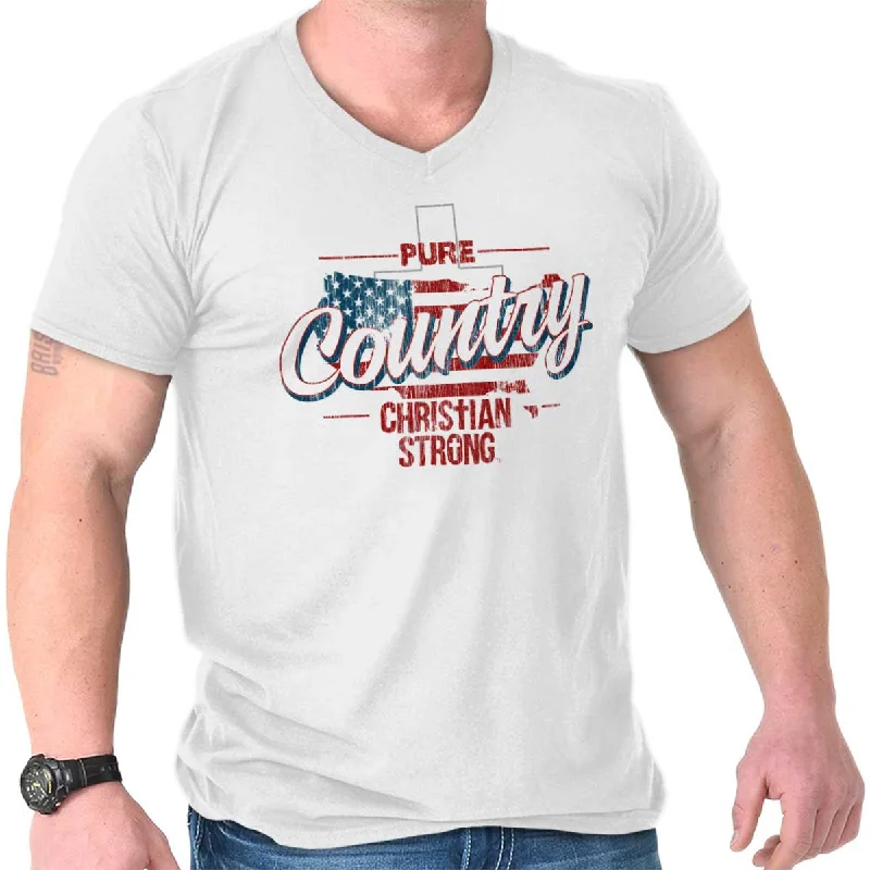 Pure Country V-Neck T Shirt