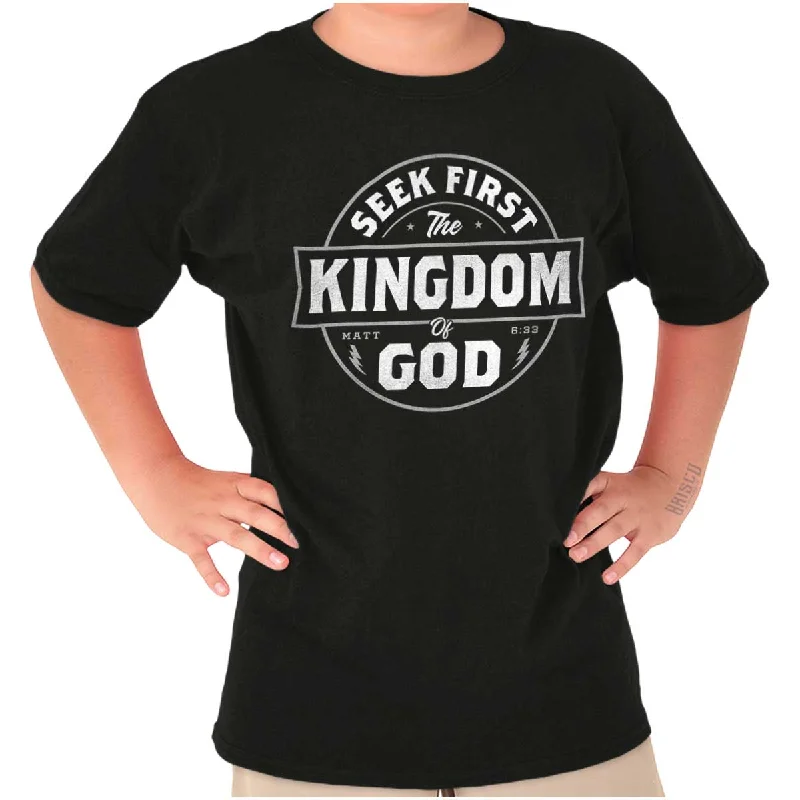 Seek First the Kingdom Youth T Shirt