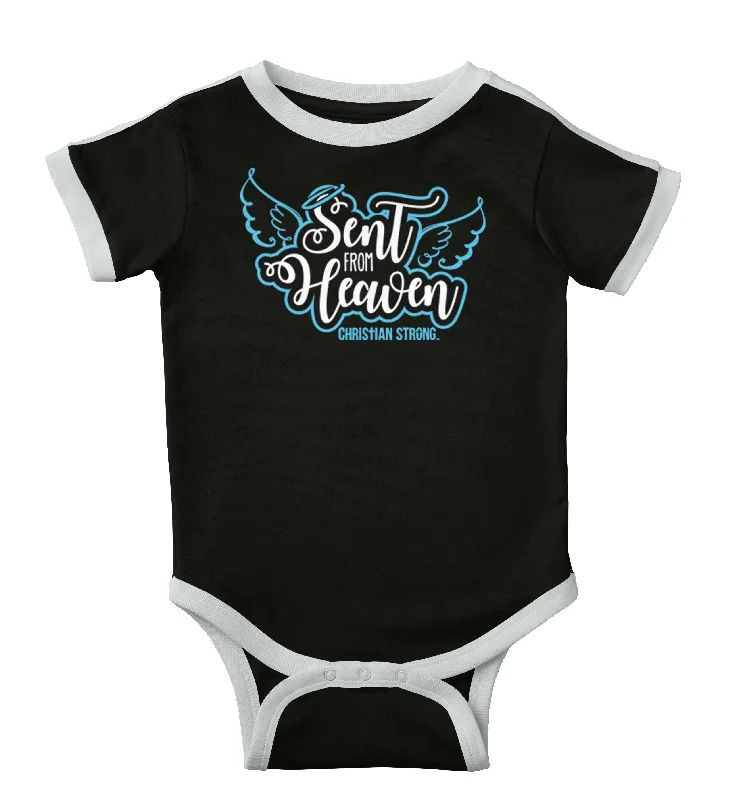 Sent From Heaven Ringer Romper Bodysuit