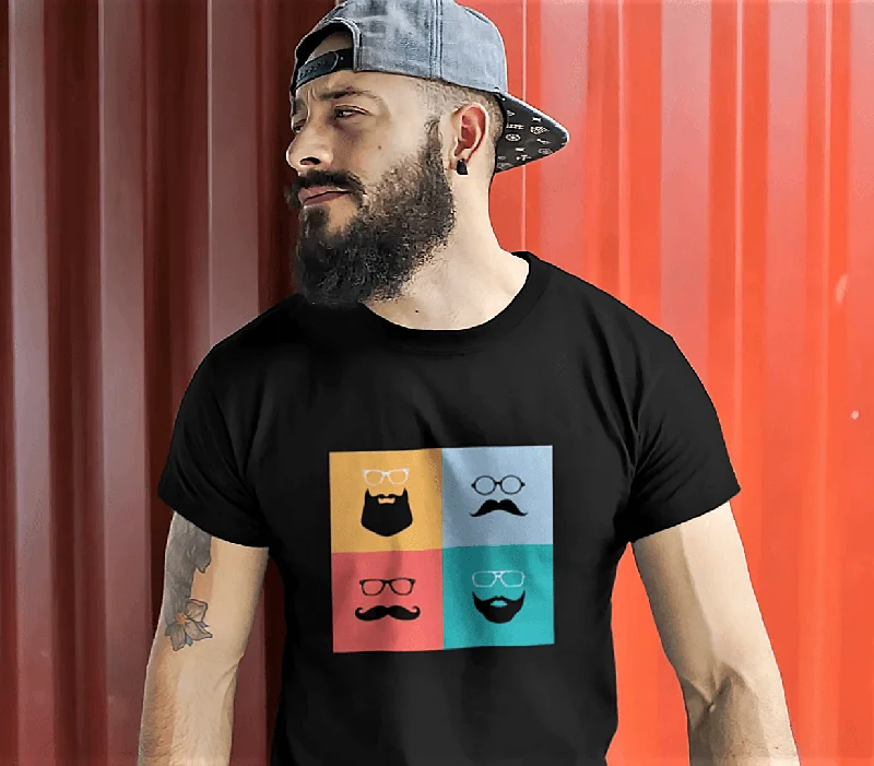 " SHADES OF BEARD " HALF-SLEEVE T-SHIRT'S