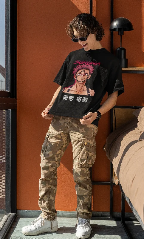 Sukuna-Jujutsu Kaisen: Anime- Oversized T-Shirts