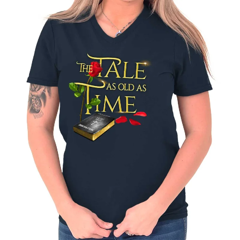 Tale Old as Time V-Neck T Shirt