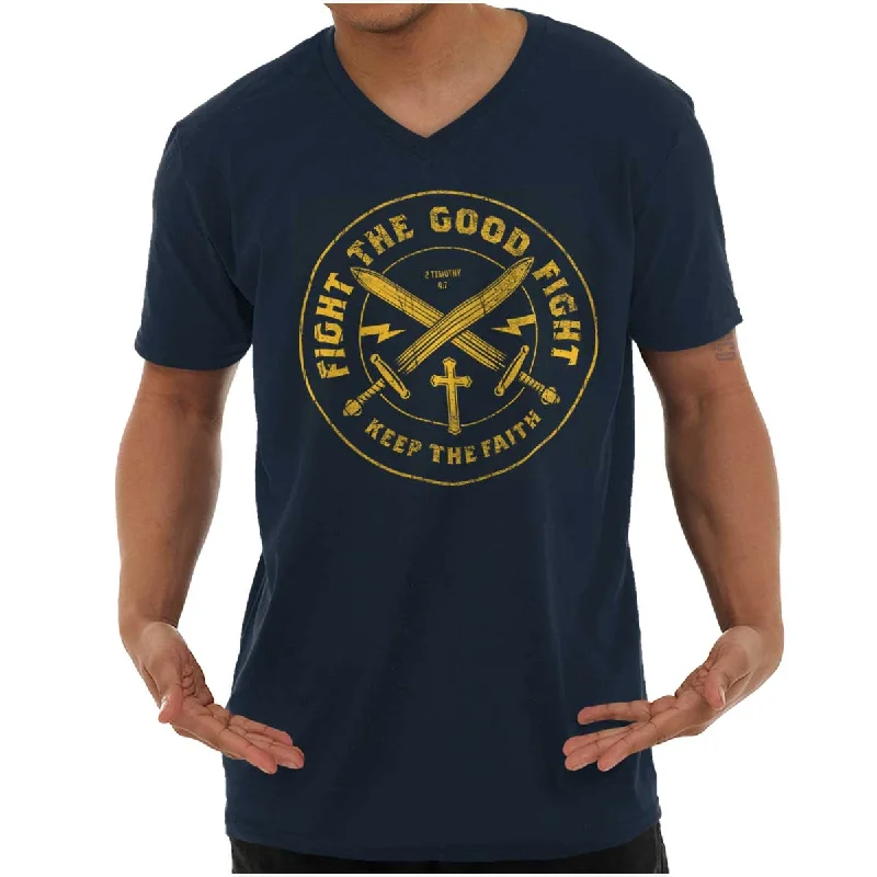 the Good Fight V-Neck T Shirt