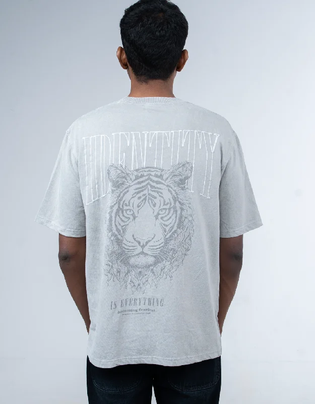 Tiger | Identity is everything | Oversized | Grey