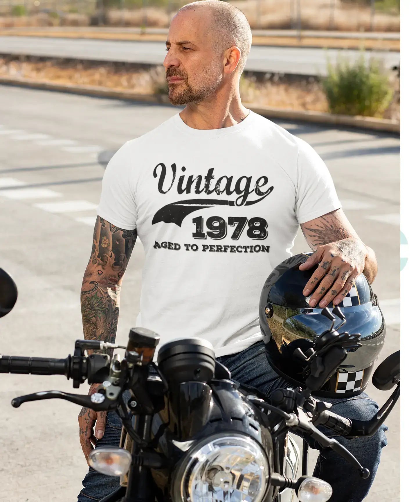 vintage aged to perfection 1978 Men's Retro T shirt White Birthday Gift 00342